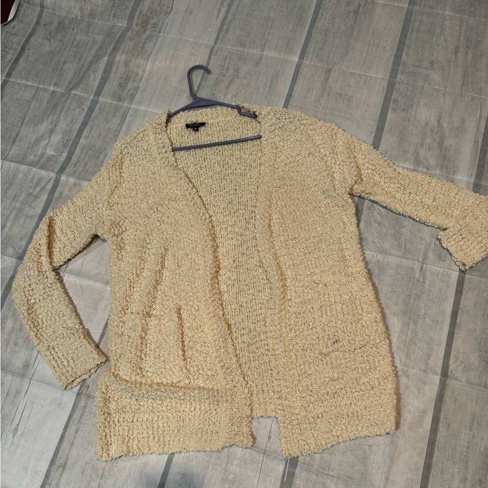 Cream colored cardigan size M/L